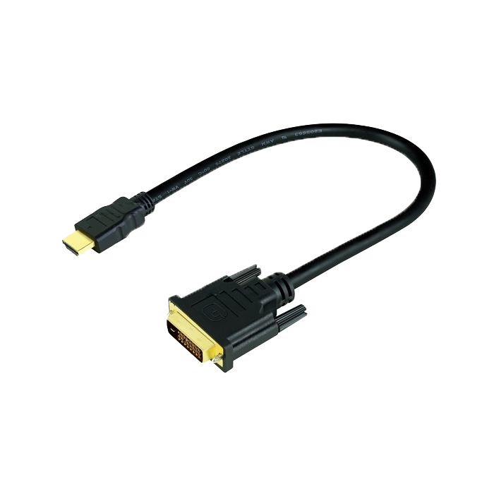 DVI-D Male to HDMI Male Cable Gold Digital HDTV - 10Feet